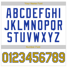 Load image into Gallery viewer, Custom White Old Gold-Royal Authentic Throwback Rib-Knit Baseball Jersey Shirt