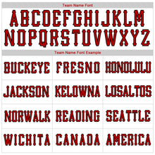 Load image into Gallery viewer, Custom White Red-Black Authentic American Flag Fashion Baseball Jersey