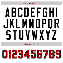 Load image into Gallery viewer, Custom White Red Pinstripe Red-Black Authentic American Flag Fashion Baseball Jersey