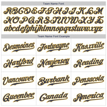 Load image into Gallery viewer, Custom White Navy-Gold Authentic Baseball Jersey