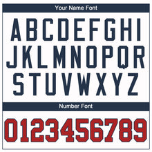 Load image into Gallery viewer, Custom White Red-Navy Performance T-Shirt