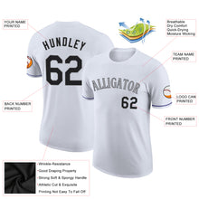 Load image into Gallery viewer, Custom White Black-Gray Performance T-Shirt