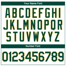 Load image into Gallery viewer, Custom White Green-Gold Performance T-Shirt