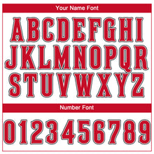 Load image into Gallery viewer, Custom White Red-Black Performance T-Shirt