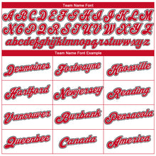 Load image into Gallery viewer, Custom White Red-Black Performance T-Shirt