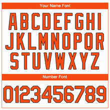 Load image into Gallery viewer, Custom White Orange-Black Performance T-Shirt