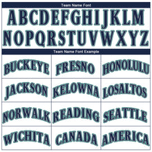 Load image into Gallery viewer, Custom White Navy-Aqua Performance T-Shirt