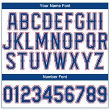 Load image into Gallery viewer, Custom White Royal-Red Performance T-Shirt