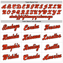 Load image into Gallery viewer, Custom White Orange-Black Authentic Throwback Rib-Knit Baseball Jersey Shirt