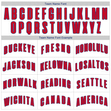 Load image into Gallery viewer, Custom White Red-Royal Authentic Throwback Rib-Knit Baseball Jersey Shirt