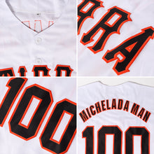 Load image into Gallery viewer, Custom White Red-Gold Authentic Throwback Rib-Knit Baseball Jersey Shirt