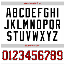 Load image into Gallery viewer, Custom White Red-Black Authentic Baseball Jersey