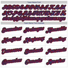 Load image into Gallery viewer, Custom White Royal-Red Authentic Baseball Jersey