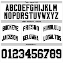 Load image into Gallery viewer, Custom White Black-Gray Authentic Throwback Basketball Shorts