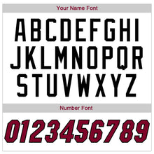 Load image into Gallery viewer, Custom White Maroon-Black Authentic Throwback Basketball Jersey