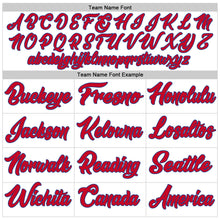 Load image into Gallery viewer, Custom White Royal-Red Authentic Throwback Basketball Jersey