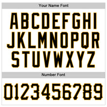 Load image into Gallery viewer, Custom White Black-Gold Authentic Baseball Jersey