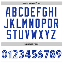 Load image into Gallery viewer, Custom White Royal Authentic Baseball Jersey