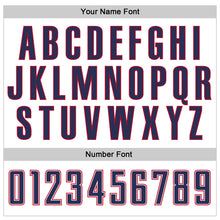 Load image into Gallery viewer, Custom White Navy-Red Authentic Throwback Basketball Jersey