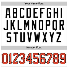 Load image into Gallery viewer, Custom White Orange-Black Authentic Throwback Basketball Jersey