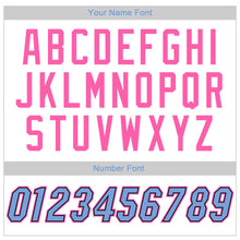 Load image into Gallery viewer, Custom White Light Blue-Pink Performance T-Shirt