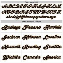 Load image into Gallery viewer, Custom White Black-Old Gold Mesh Authentic Throwback Football Jersey