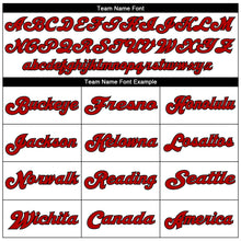 Load image into Gallery viewer, Custom White Red-Black Mesh Authentic Throwback Football Jersey