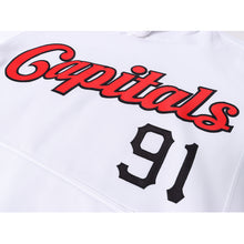 Load image into Gallery viewer, Custom Stitched White Red-Black Sports Pullover Sweatshirt Hoodie