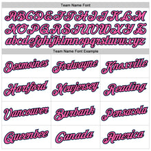 Load image into Gallery viewer, Custom Stitched White Light Blue-Pink Sports Pullover Sweatshirt Hoodie