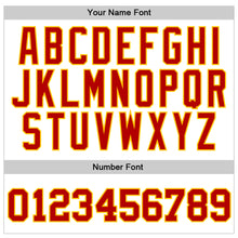 Load image into Gallery viewer, Custom Stitched White Red-Gold Sports Pullover Sweatshirt Hoodie