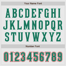 Load image into Gallery viewer, Custom White Kelly Green-Red Authentic Mexico Two Tone Baseball Jersey