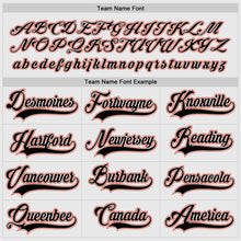 Load image into Gallery viewer, Custom White Black-Orange Hockey Jersey