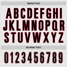 Load image into Gallery viewer, Custom White Black-Gray Hockey Jersey