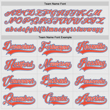 Load image into Gallery viewer, Custom White Orange-Royal Hockey Jersey