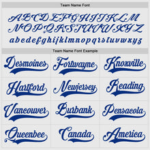 Load image into Gallery viewer, Custom White Royal-Gold Hockey Jersey