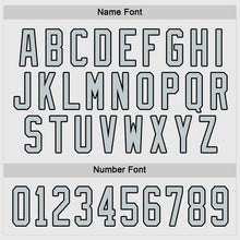 Load image into Gallery viewer, Custom White Silver-Black Hockey Jersey