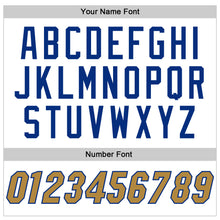 Load image into Gallery viewer, Custom White Old Gold-Royal Authentic Baseball Jersey