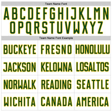 Load image into Gallery viewer, Custom White Green-Gold Authentic Baseball Jersey