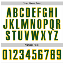 Load image into Gallery viewer, Custom White Green-Gold Authentic Baseball Jersey