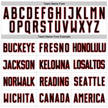 Load image into Gallery viewer, Custom White Black Pinstripe Black-Red Authentic Baseball Jersey