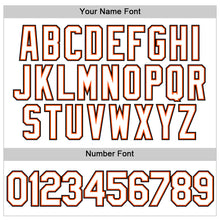 Load image into Gallery viewer, Custom White White-Orange Authentic Baseball Jersey