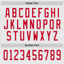 Load image into Gallery viewer, Custom White Red Hockey Jersey