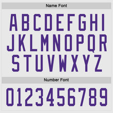 Load image into Gallery viewer, Custom White Purple Hockey Jersey