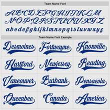 Load image into Gallery viewer, Custom White Royal Hockey Jersey