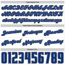 Load image into Gallery viewer, Custom White Royal-Gray Authentic Throwback Basketball Shorts