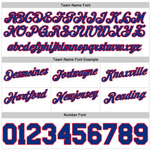 Load image into Gallery viewer, Custom White Royal-Red Authentic Throwback Basketball Shorts