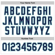 Load image into Gallery viewer, Custom Stitched White Gray-Light Blue Sports Pullover Sweatshirt Hoodie