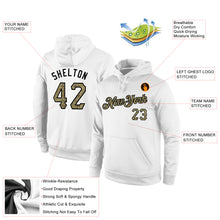 Load image into Gallery viewer, Custom Stitched White Camo-Black Sports Pullover Sweatshirt Hoodie