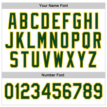 Load image into Gallery viewer, Custom Stitched White Green-Gold Sports Pullover Sweatshirt Hoodie