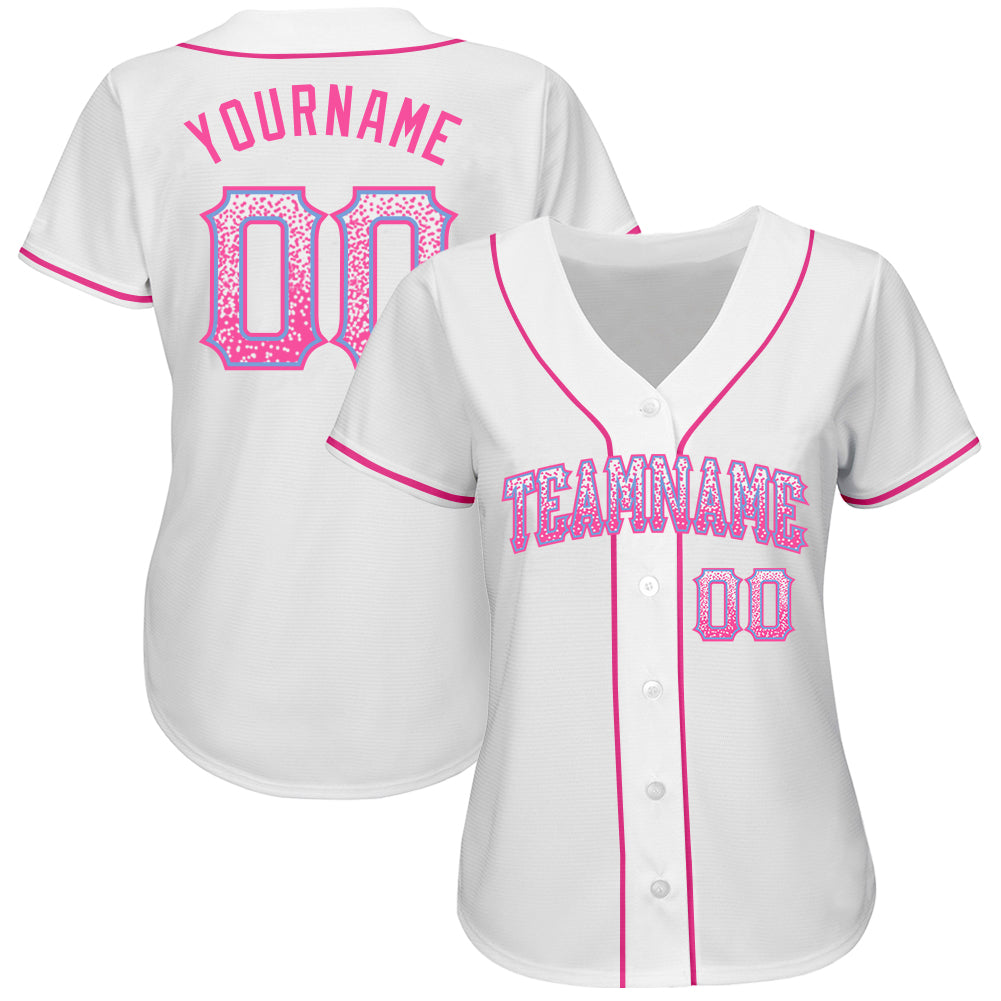 Custom Black White-Pink Authentic Two Tone Baseball Jersey Fast Shipping –  FiitgCustom